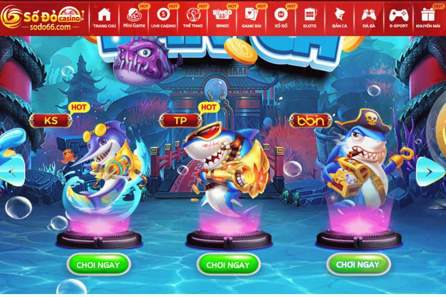 bắn cá tại sodo casino