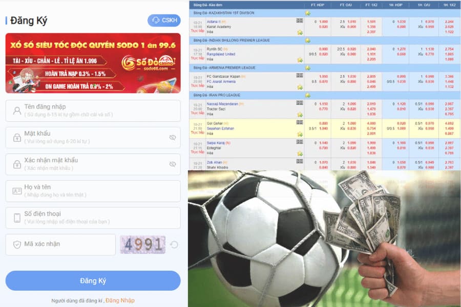 hướng dẫn cá cược bóng đá tại SODO Casino