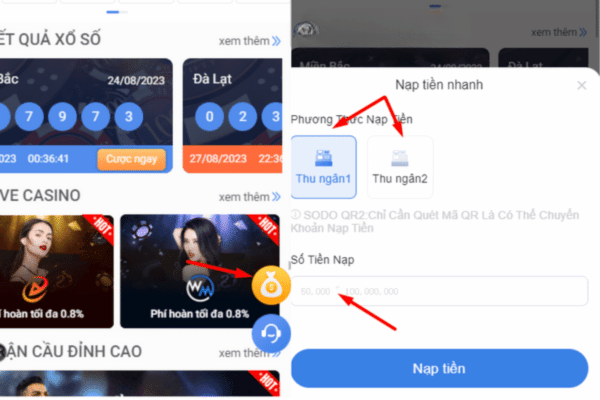 nạp tiền sodo casino nhanh a