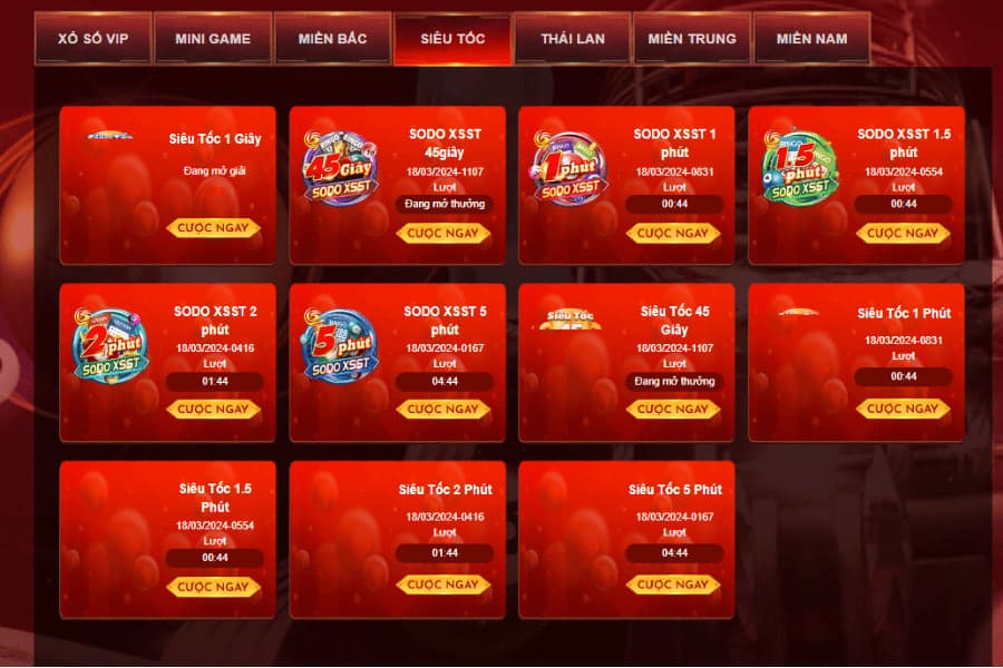 xổ số siêu tốc là gì